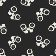 doodle binocular seamless pattern background N3