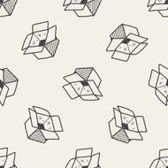 Doodle Box seamless pattern background