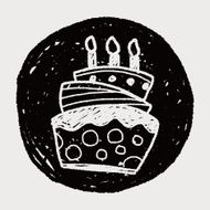 doodle cake N98