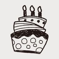 doodle cake N112