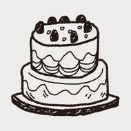 doodle cake N117