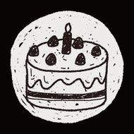 doodle cake N123