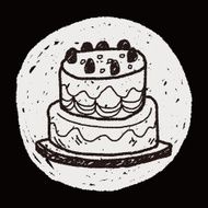 doodle cake N132