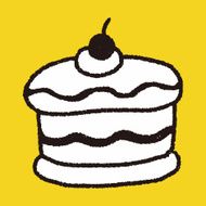 doodle cake N143