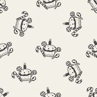 doodle cake seamless pattern background N18