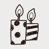 doodle candle N14
