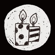 doodle candle N15