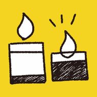 doodle candle N16