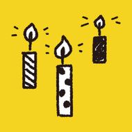 doodle candle N17