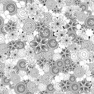 Seamless abstract pattern floral and summer background