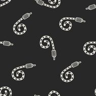 doodle Celebrate horn seamless pattern background