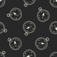 doodle Compass seamless pattern background N4