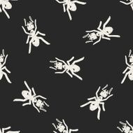 ant doodle seamless pattern background