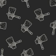 ax doodle seamless pattern background N11
