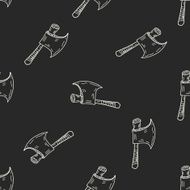 ax doodle seamless pattern background N12