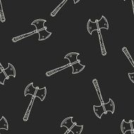 ax doodle seamless pattern background N13