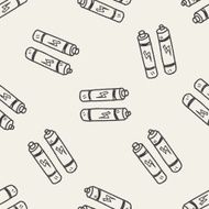 Battery doodle seamless pattern background N3