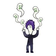 cartoon spooky vampire N10