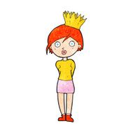 cartoon person wearing crown N16