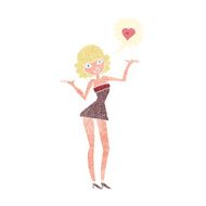 cartoon woman in love N24
