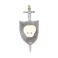 Cartoon Sword And Shield N2