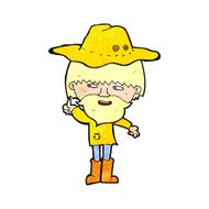 cartoon man wearing hat N11