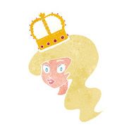 cartoon person wearing crown N18