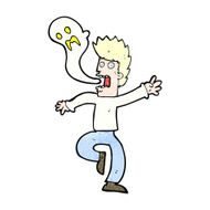 cartoon ghost leaving man N2