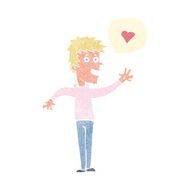 cartoon man in love N4