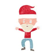 cartoon man ready for christmas N17