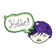 cartoon halloween vampire girl N12