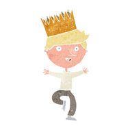 cartoon person wearing crown N20