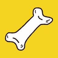 doodle dog food bone N13