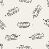 bomb doodle seamless pattern background N4