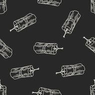 bomb doodle seamless pattern background N6
