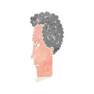 cartoon grey haired man