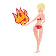 cartoon woman making gesture