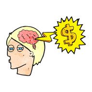 thinking of ways to make money cartoon N2
