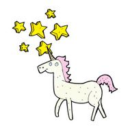 cartoon magical unicorn