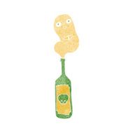 cartoon ghost in bottle N6