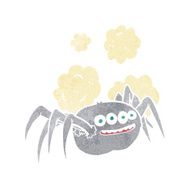 cartoon spooky spider