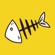 doodle fish bone N4
