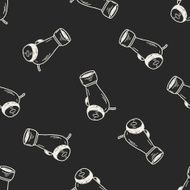 cannon doodle seamless pattern background N8