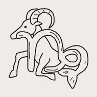 Capricorn Constellation doodle N10