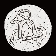 Capricorn Constellation doodle N12