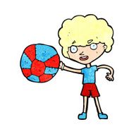 cartoon boy and ball N2