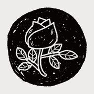 doodle flower rose N4
