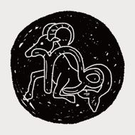 Capricorn Constellation doodle N13