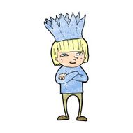 cartoon person wearing paper crown N2