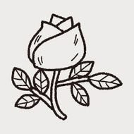 doodle flower rose N5